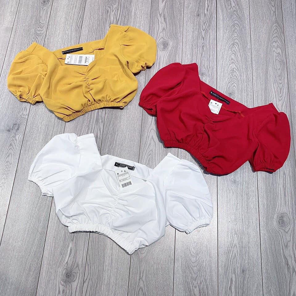 ÁO CROPTOP NHÚN NGỰC CHUN EO