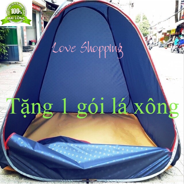 Lều xông hơi cao cấp sau sinh - tặng gói lá xông