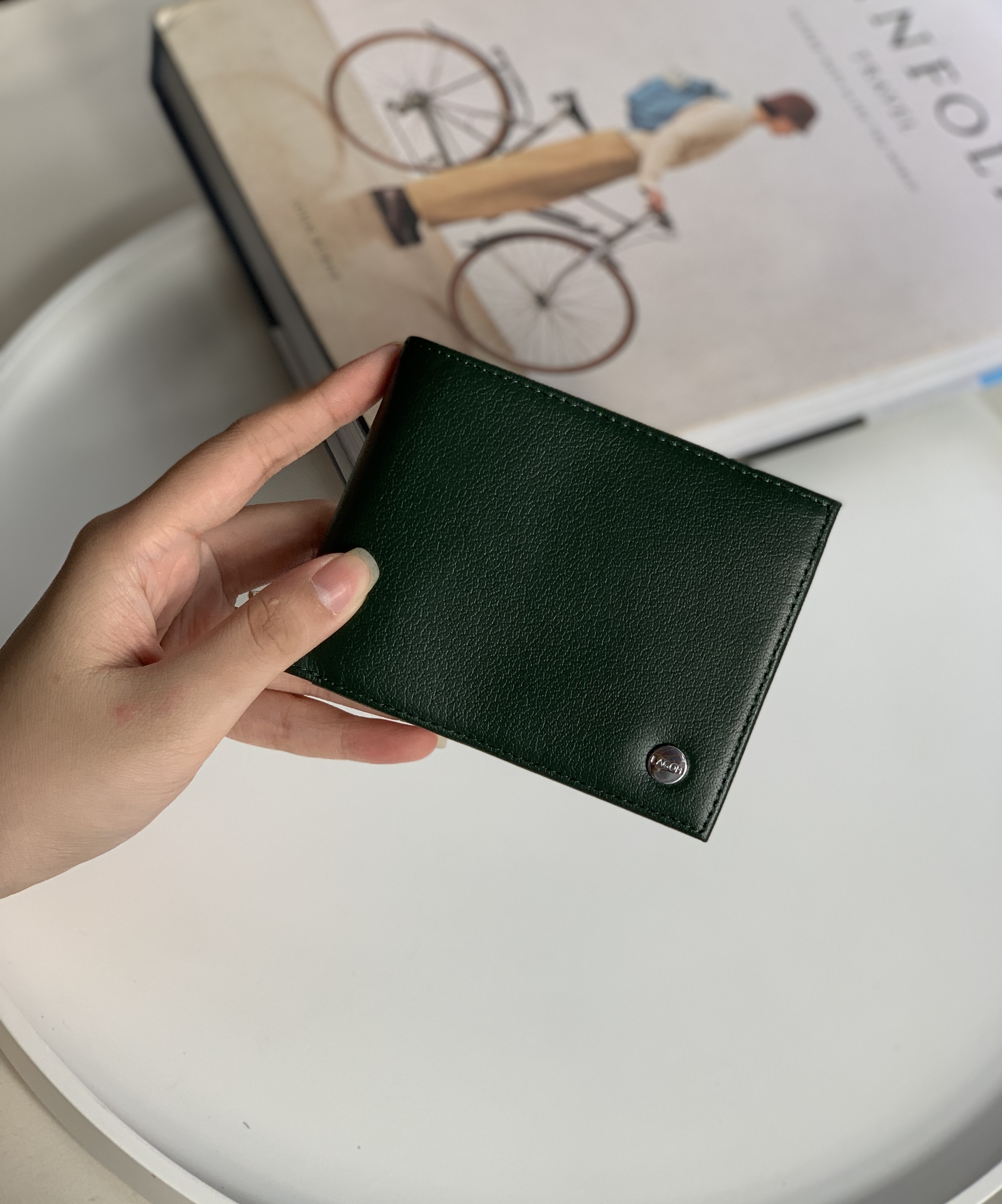 Ví nam LAGOM Da thật - Tidy Wallet Dáng ngang