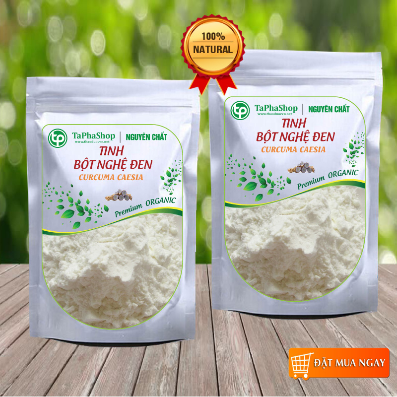 [Hàng mới] Tinh bột nghệ đen nguyên chất 500g - Thảo Dược Tấn Phát