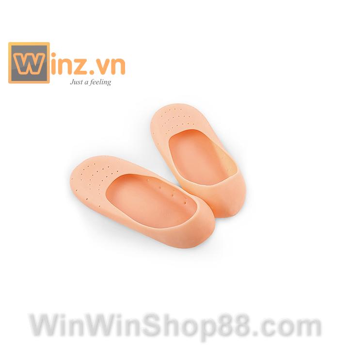 [HCM]Vớ tất silicon nguyên bàn chân (Màu cam)