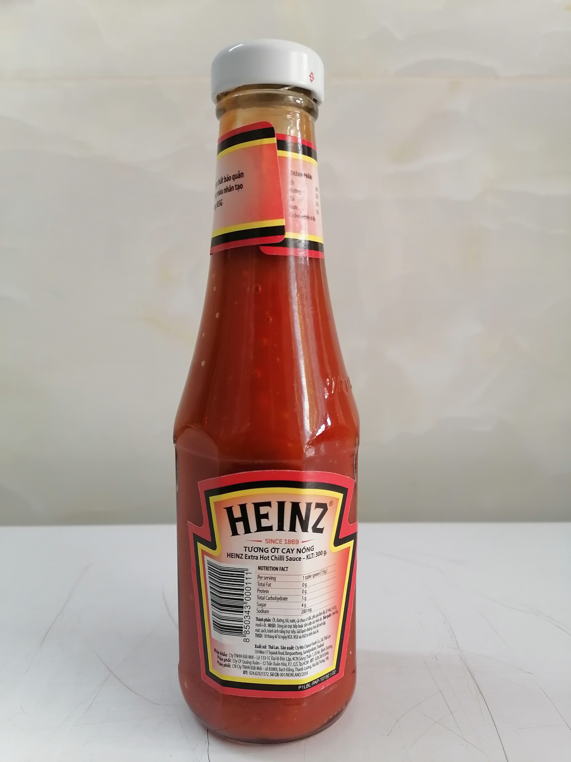[Chai 300g – CAY NỒNG] TƯƠNG ỚT [Thailand] HEINZ Extra Hot Chilli Sauce (btn-hk)