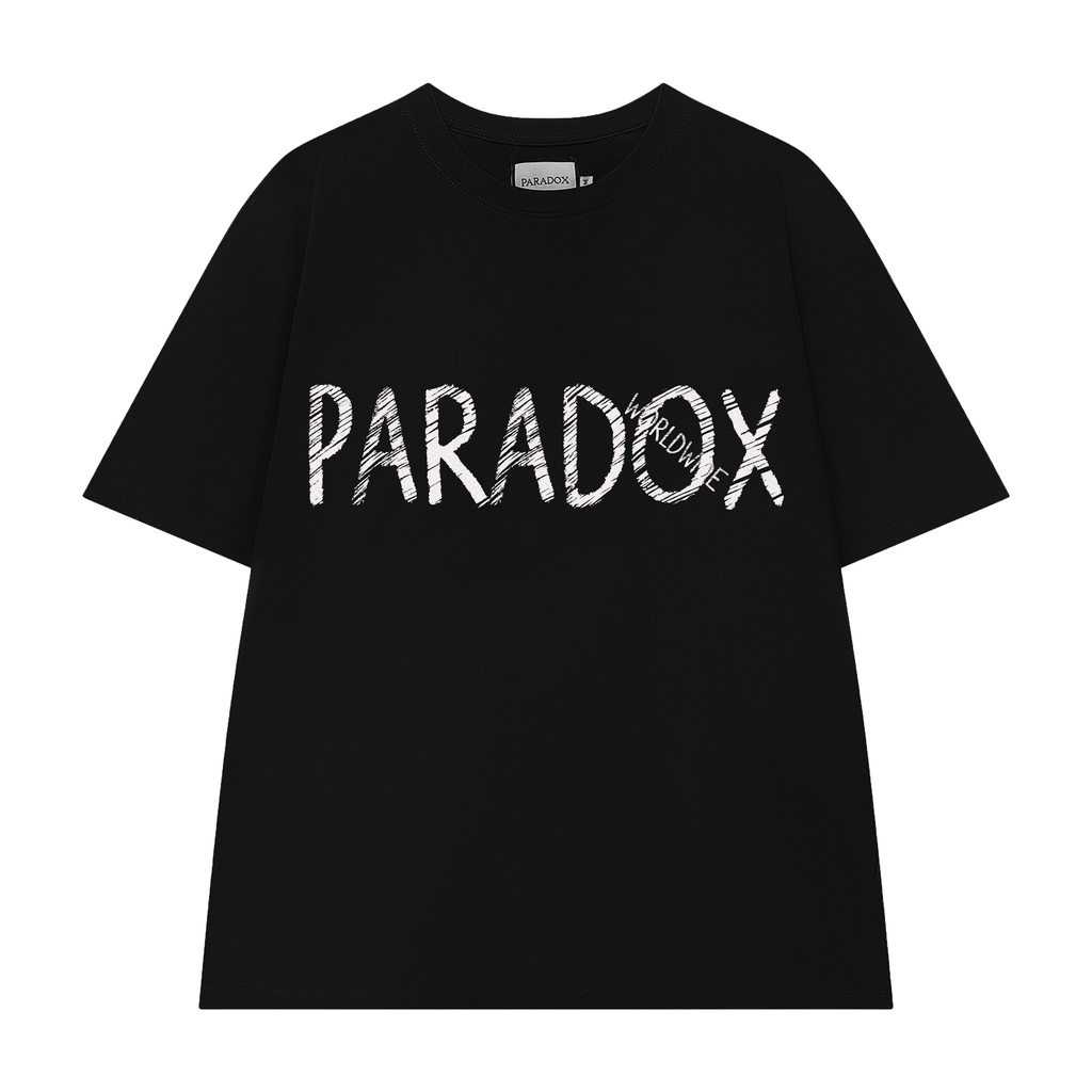 §→ [Mã INCU50 giảm 50k đơn 250k] Áo thun Paradox SCRATCH LOGO TEE (Black)