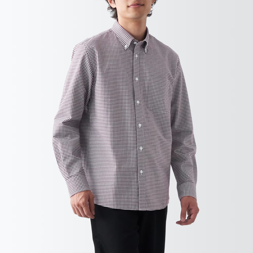 Áo Sơ Mi Oxford Cổ Cài Nút MUJI