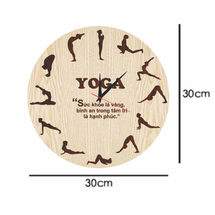 Đồng Hồ Yoga Treo Tường Độc Đáo