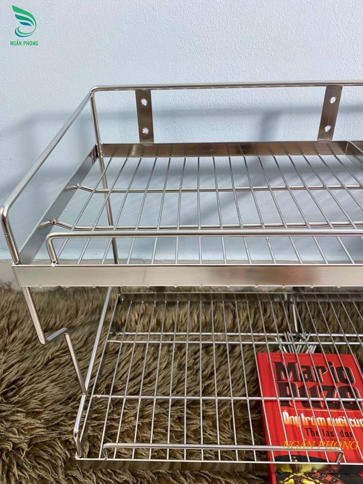 KỆ TREO TƯỜNG ĐA NĂNG CHÉN DĨA INOX 304