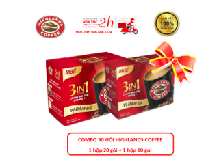 Cà Phê Sữa Highlands Coffee Cafe Hòa tan 3in1 - 30 gói (1 hộp 20 gói + 1 hộp 10 gói) - DATE 2023 thumbnail