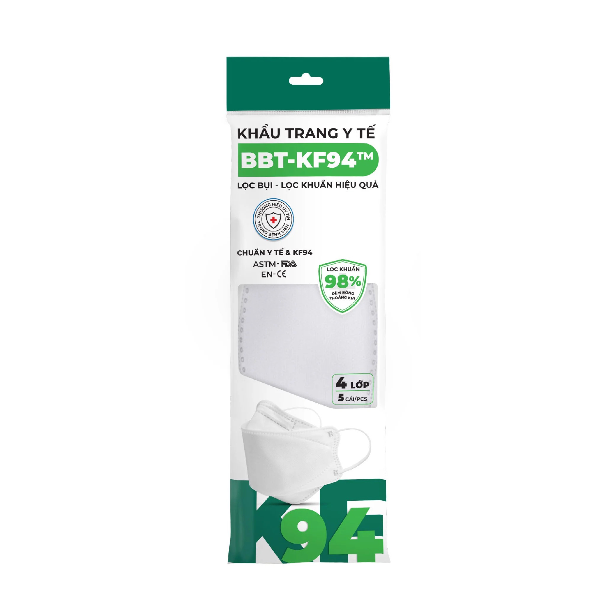 KHẨU TRANG KF94 GÓI 5 CÁI