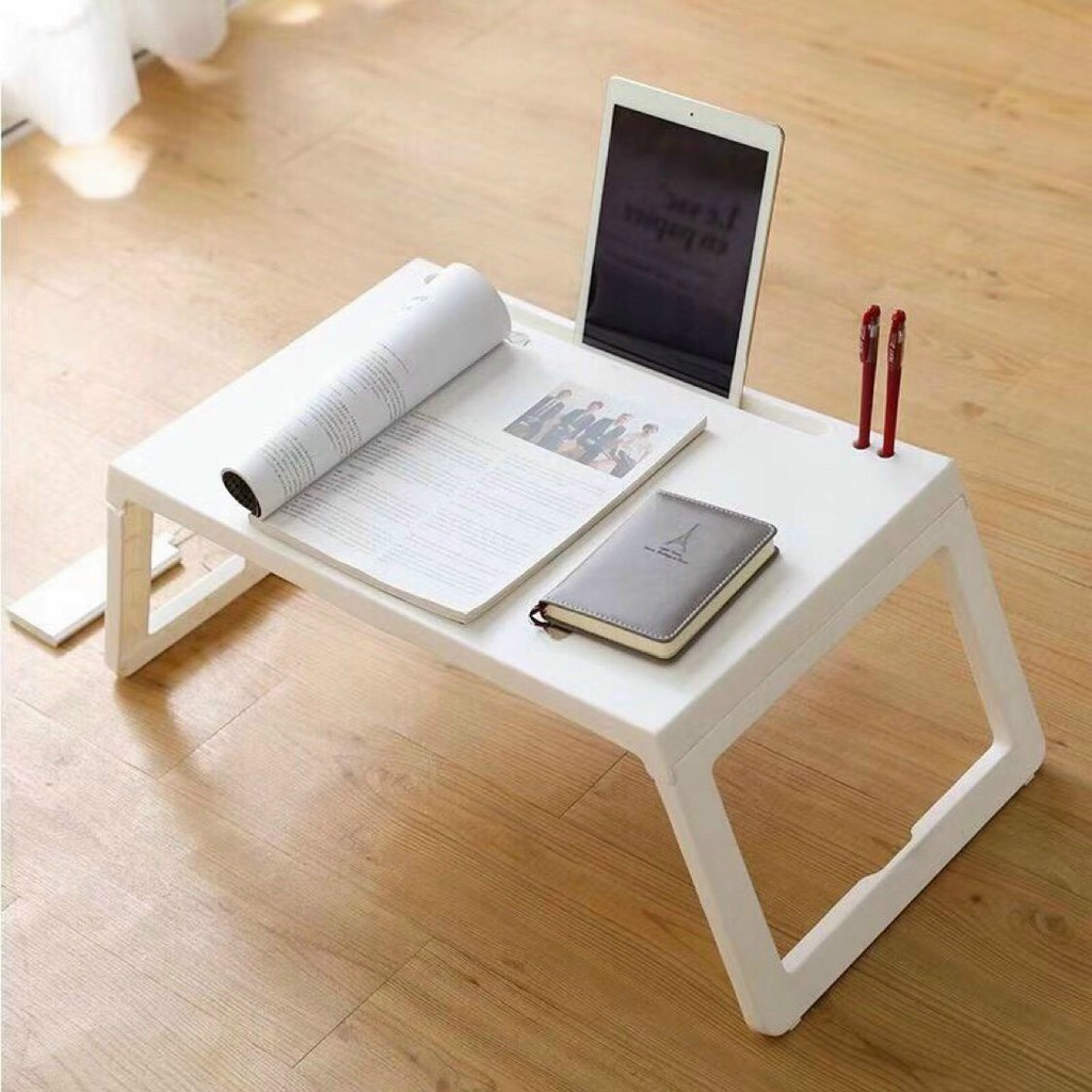 Bàn học nhựa gập gọn thông minh có khe cắm ipad