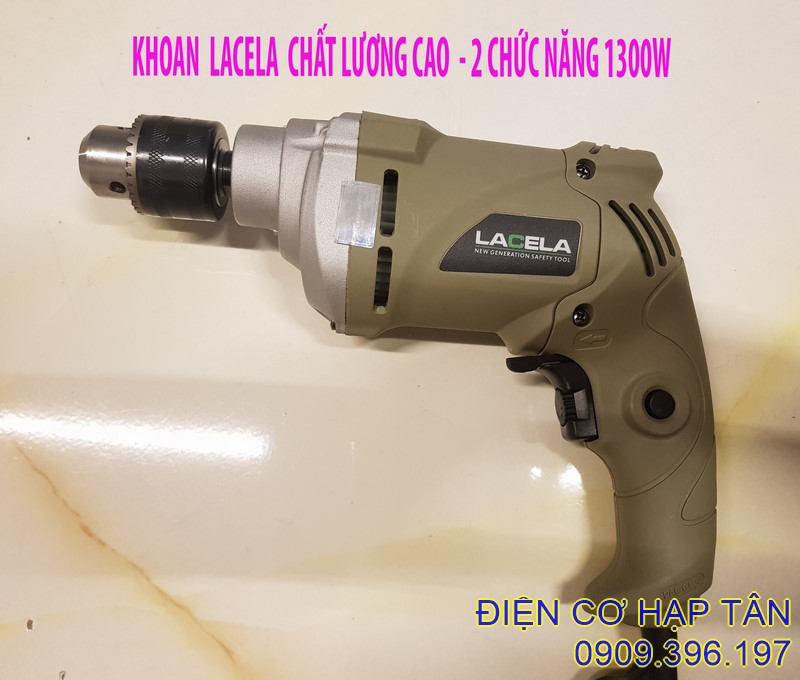 Máy khoan bê tông lacela -2 chức năng -1300w
