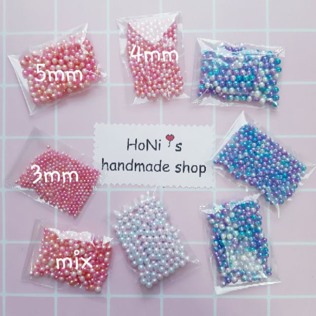 Hạt Ngọc Nhiều Màu Trang Trí Móc Khóa Shaker