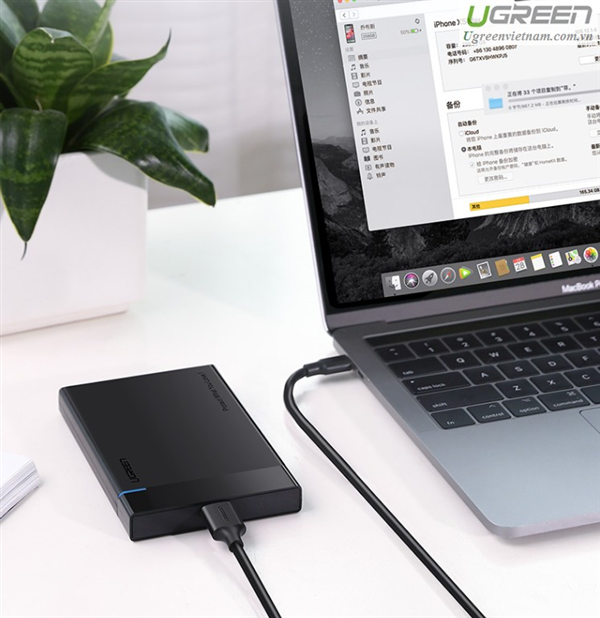 Cáp chuyển đổi USB type-C to Micro USB 3.0 dài 1m  Ugreen 20103 cao cấp