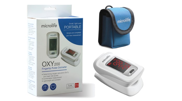 [BH 2 NĂM] - Máy đo nồng độ oxy trong máu MICROLIFE OXY200 - Thụy Sĩ
