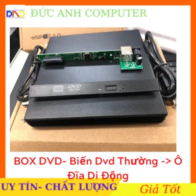 Box DVD Đựng Ổ Đĩa DVD Laptop Gắn Ngoài Qua Cổng USB Loai Mỏng 9.5mm / Dày 12.7mm