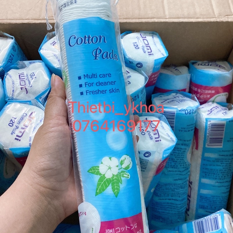 Bông tẩy trang Jomi Nhật Bản 120 miếng - ( 120 Miếng & 80 miếng )