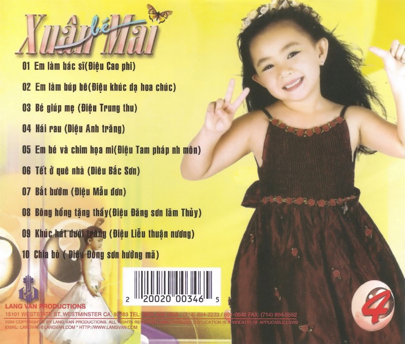 2 đĩa cd nhạc bé xuân mai