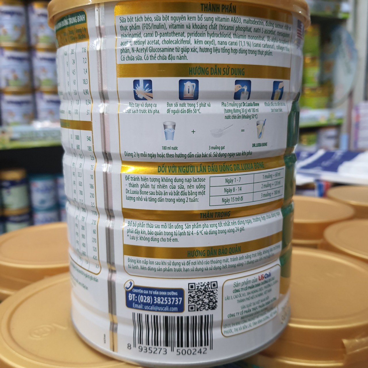Sữa bột Dr.Luxia Bone lon 850gr