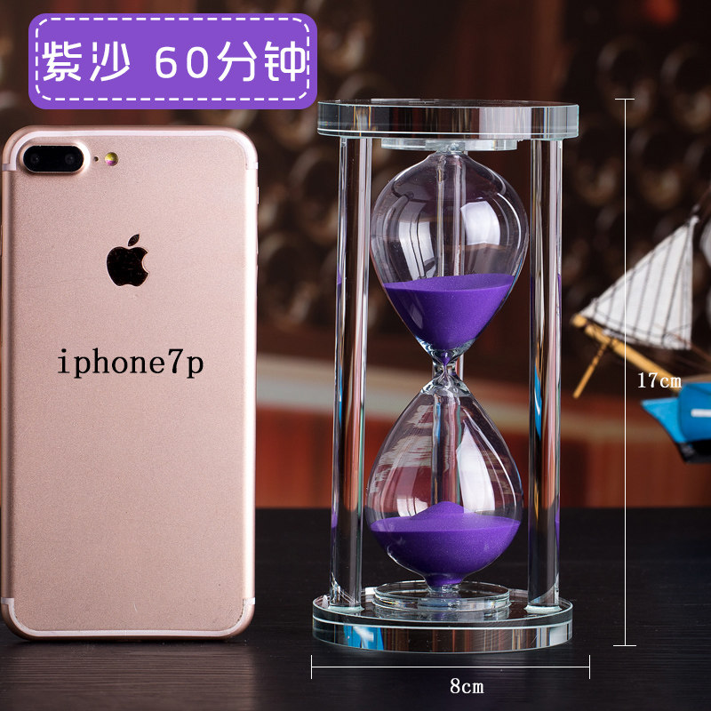 Quản lý thời gian hẹn giờ đồng hồ cát 30 60 một phút một giờ pha lê cát chai hẹn giờ phễu trang trí sáng tạo