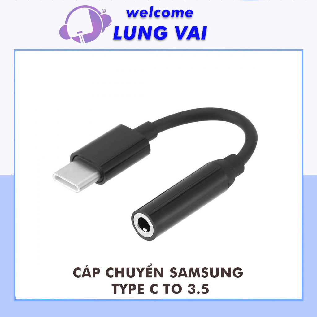 Jack Chuyển Đổi Tai nghe Type C sang 3.5mm cáp chuyển tai nghe samsung hỗ trợ mic
