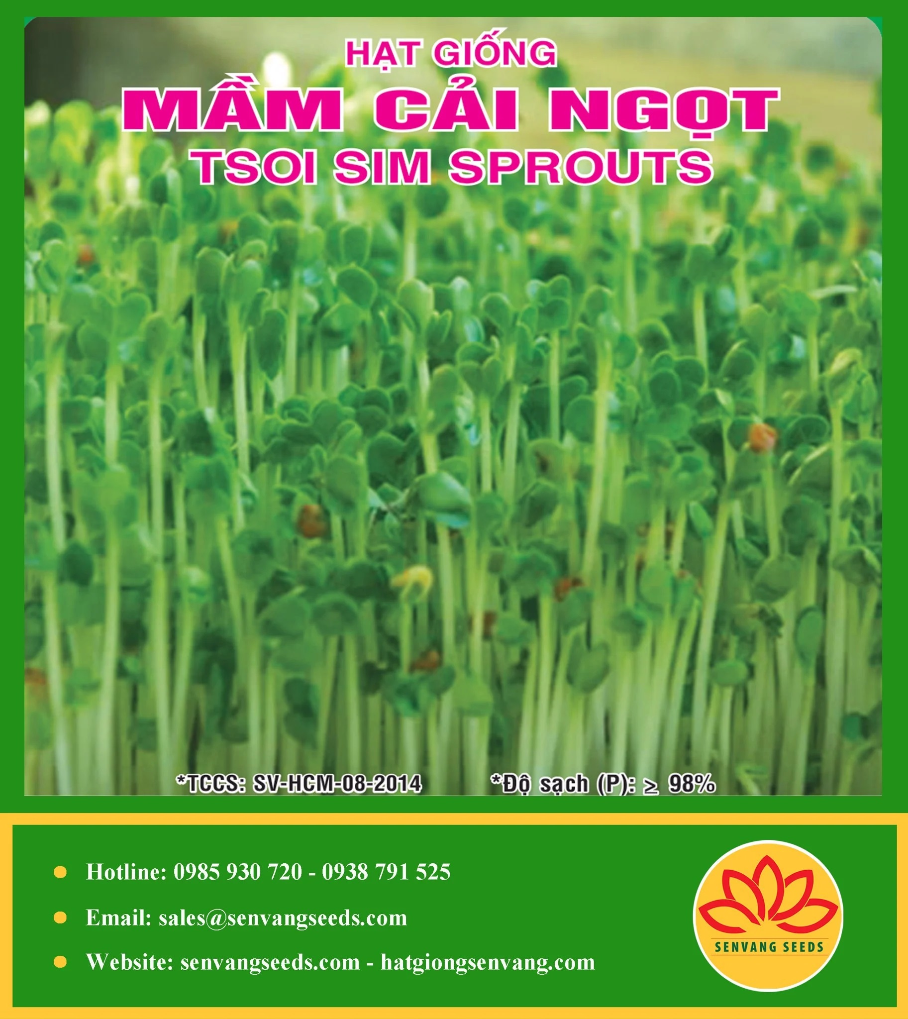 100gram package vegetable sprout seeds