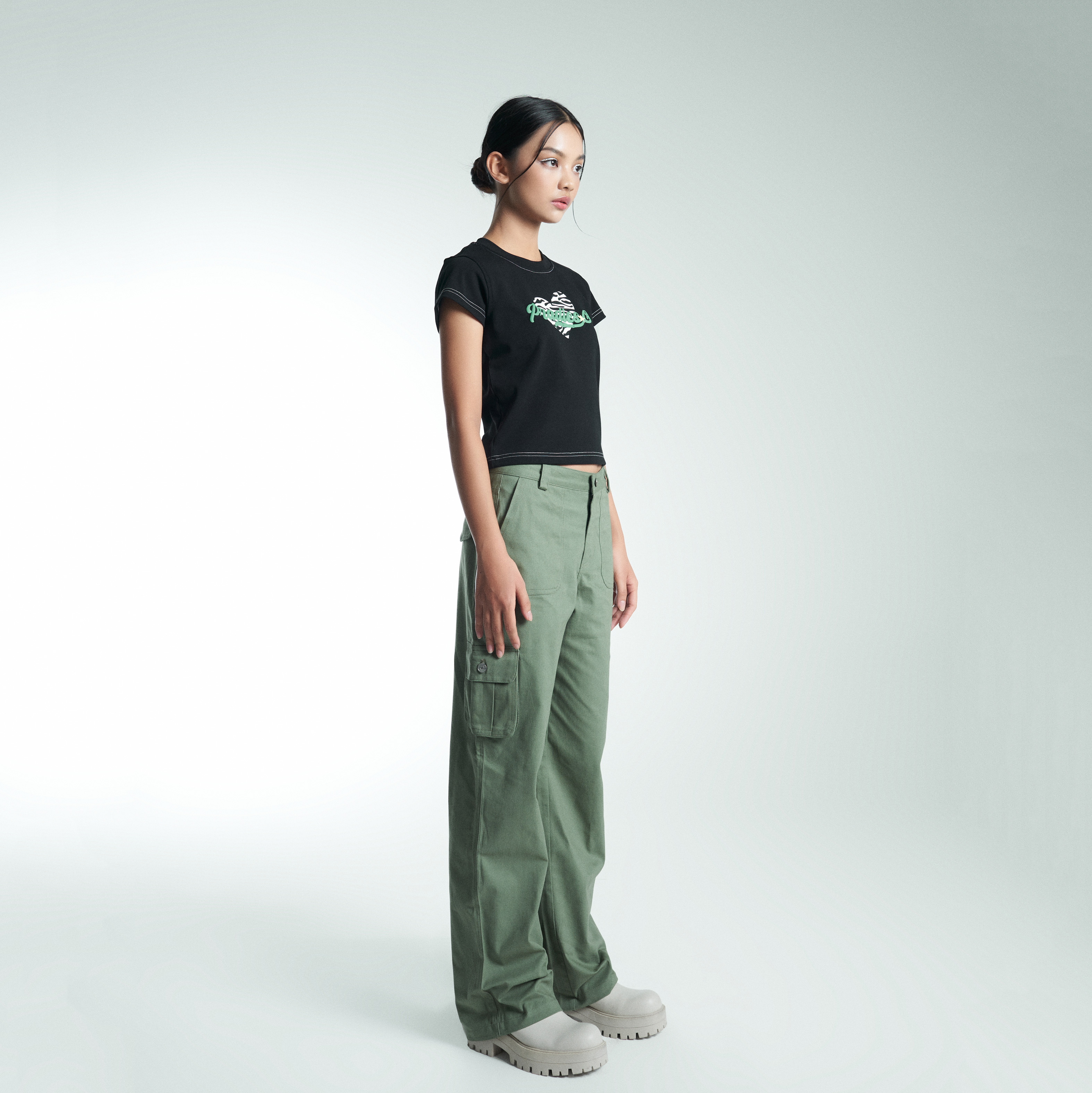 Áo Thun Baby Tee Nữ PRADIES Zebra Heart
