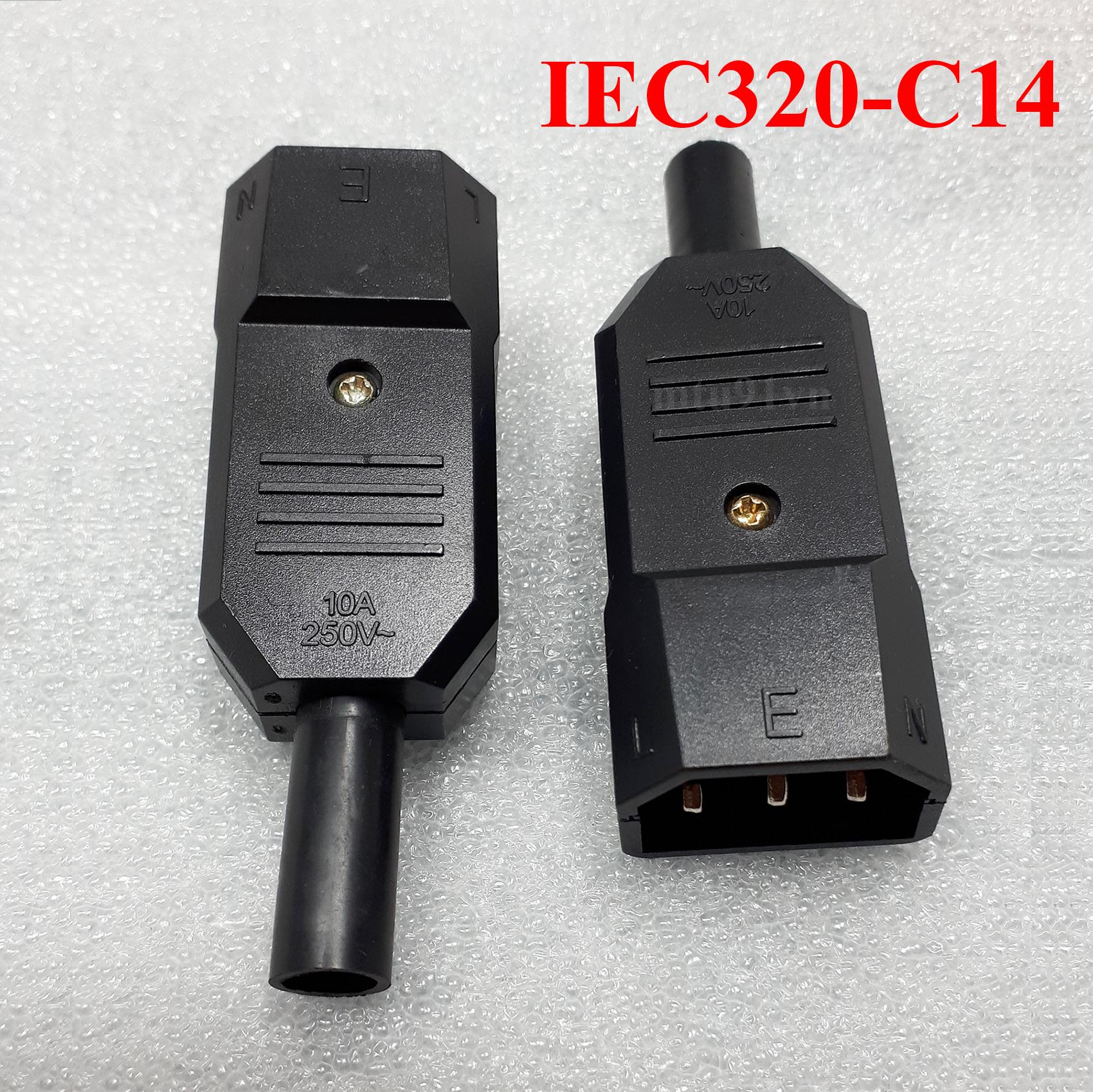 Phích Cắm Nguồn C13 / C14 (Chuẩn IEC320-C13 & IEC320-C14)