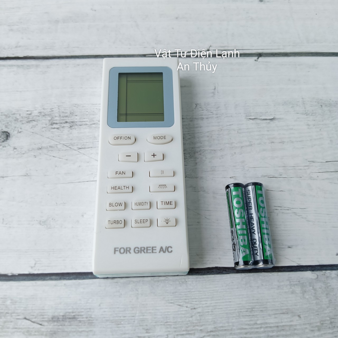 Remote máy lạnh GREE - Tặng kèm pin