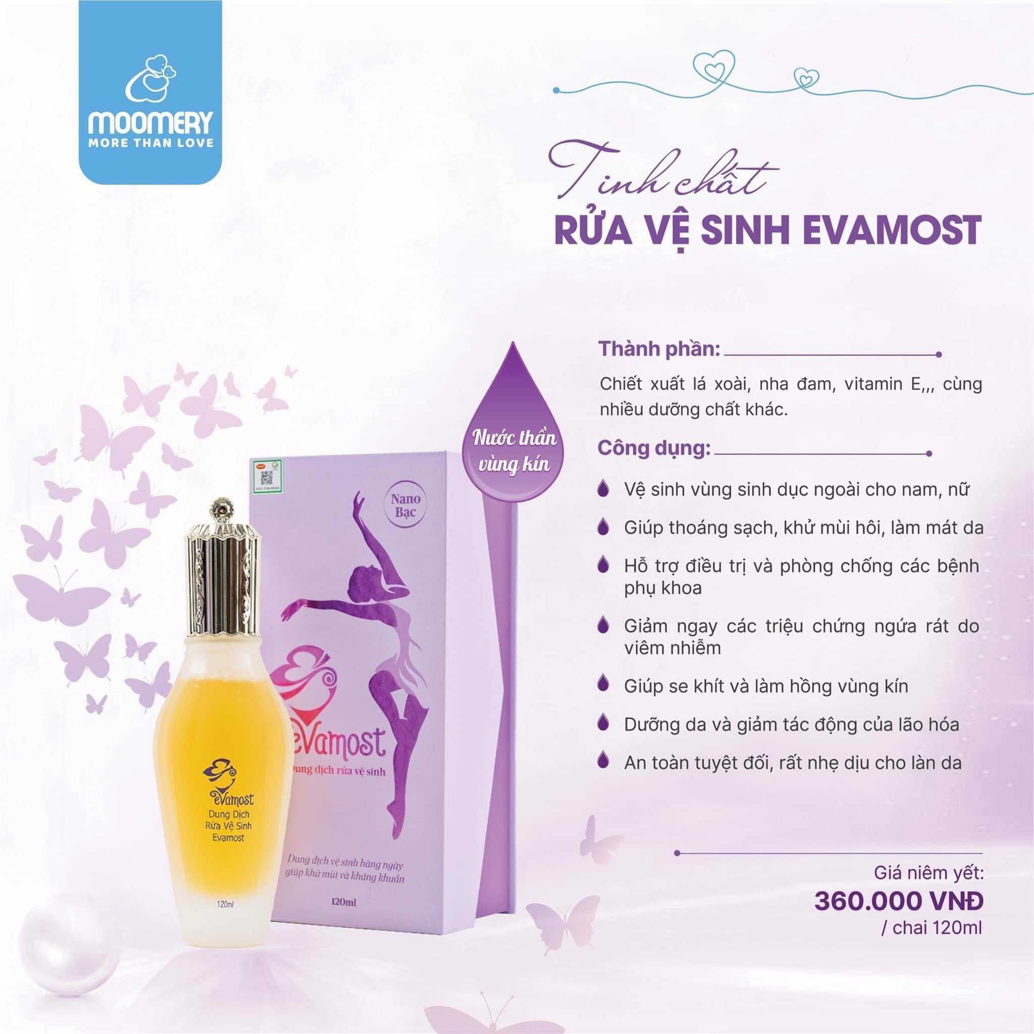 Dung dịch vệ sinh phụ nữ Evamost premium 15ml