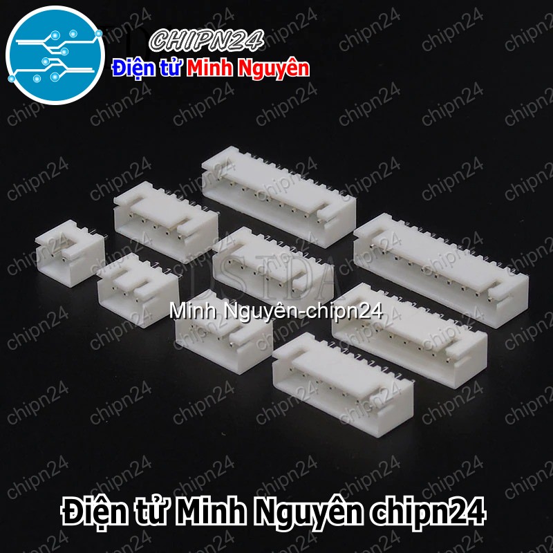 [10 cái] (F297-298) Header XH2.54 Đực Thẳng (2P/3P/4P/5P/6P/7P/8P/9P/10P/11P/12P/14p) - [Chọn Loại] - HHH.00045