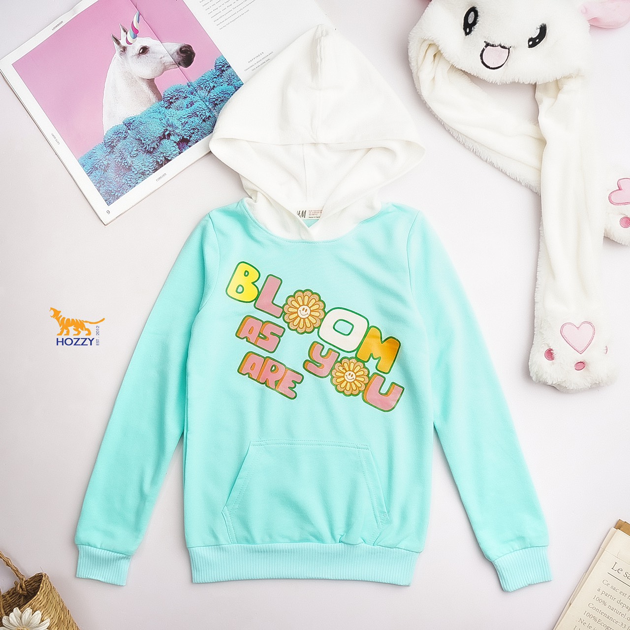 [HCM] Áo hoodies bé gái HM size 20 - 45kg