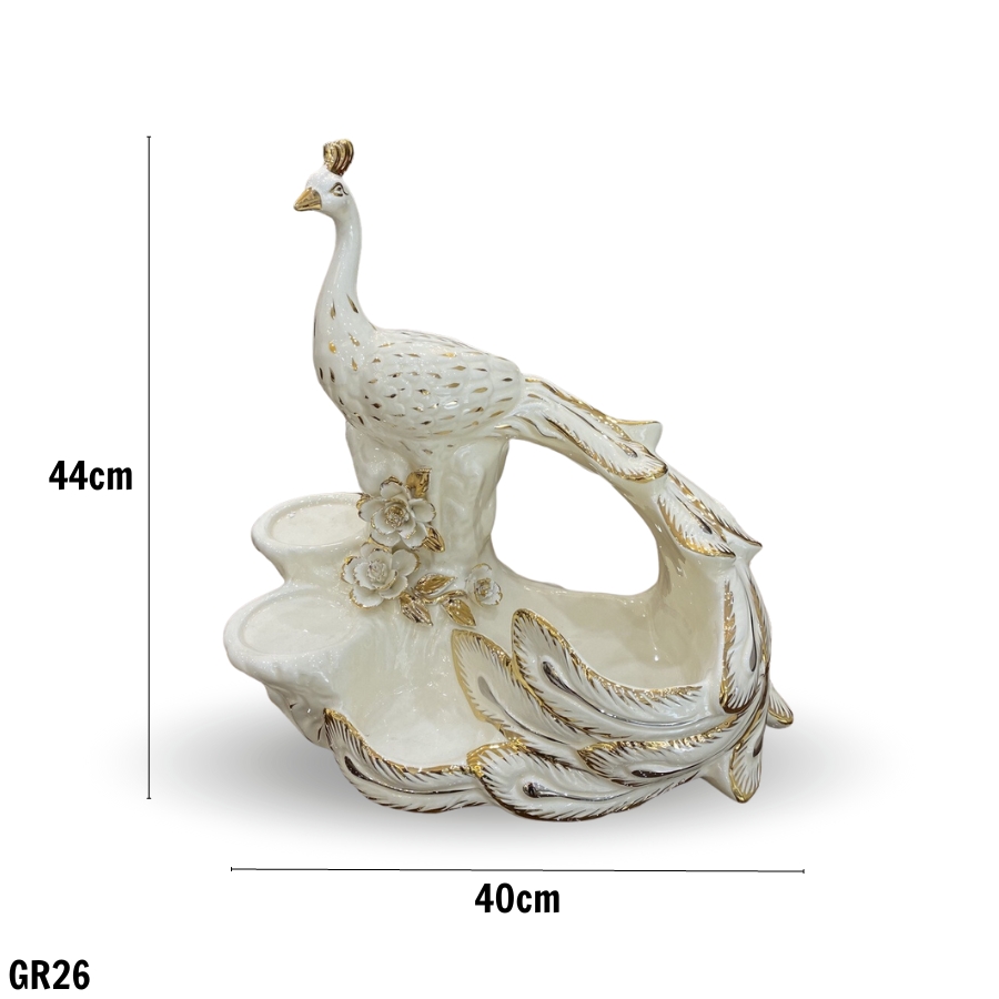 Giá đựng vang chim khổng tước phong cách cổ điển GR26