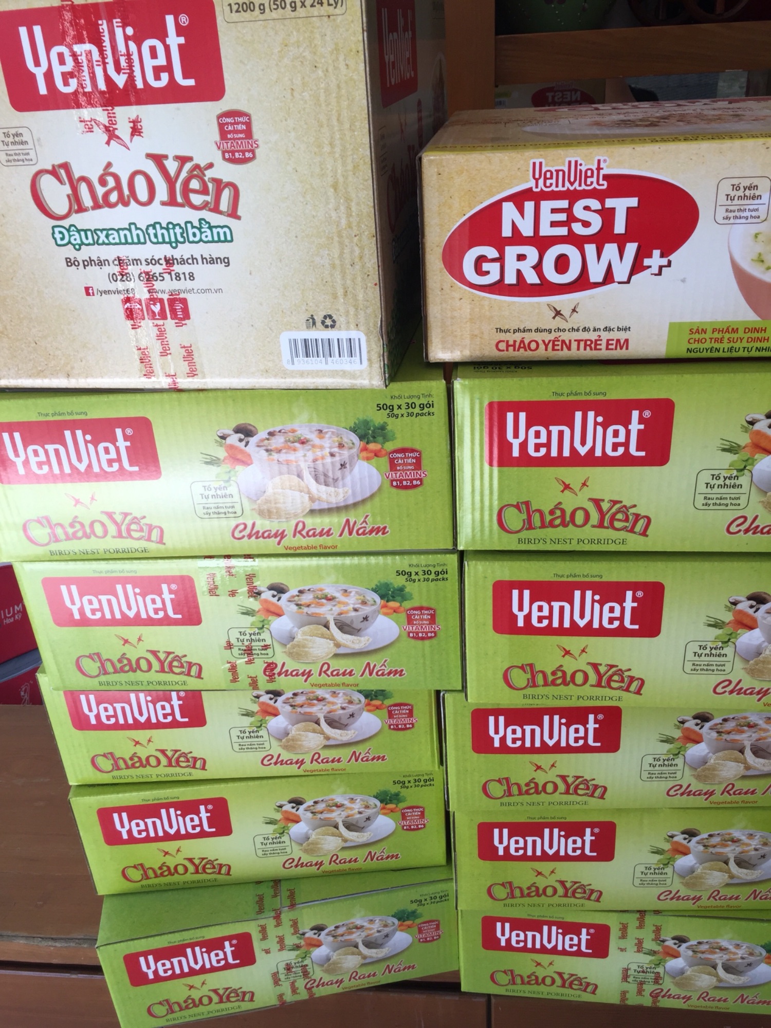 CHÁO YẾN DD CHAY RAU NẤM YENVIET