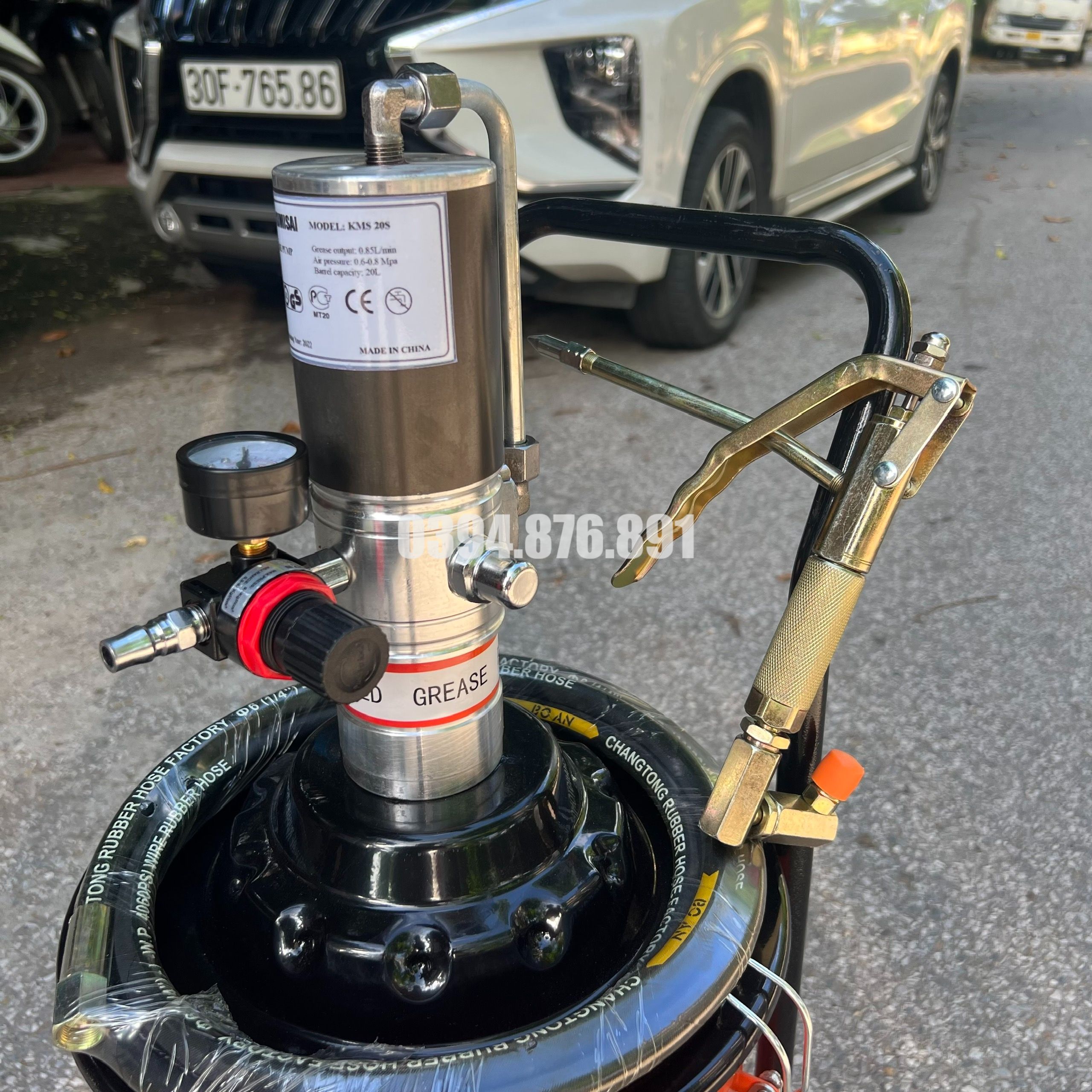 [FREE SHIP] Máy Bơm Mỡ Kumisai 20L KMS-20S - Hàng chính hãng