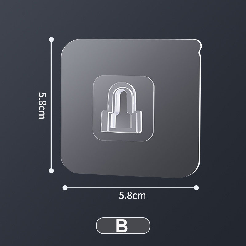 Large super-adhesive load-bearing wall hooks