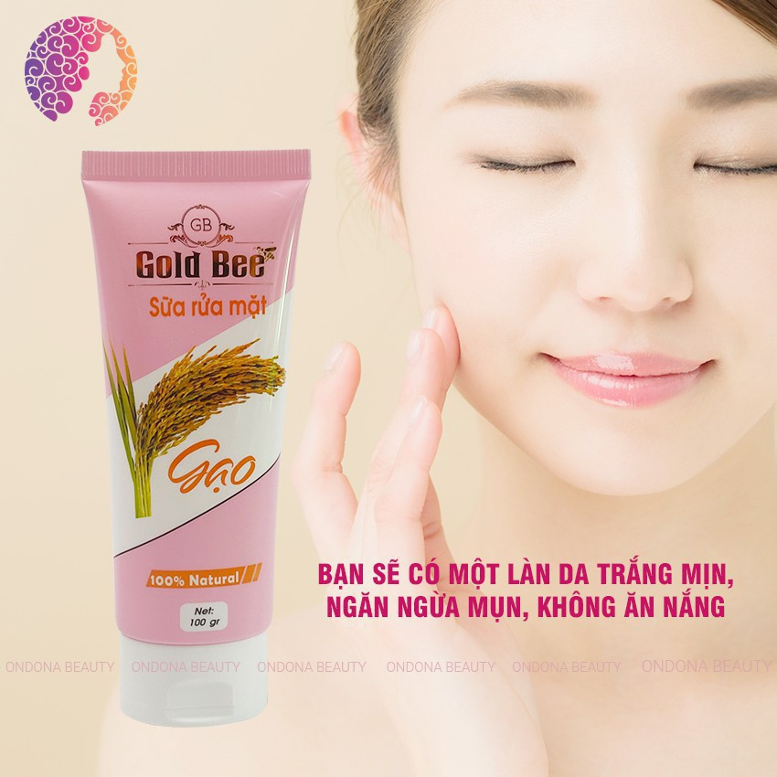 SỮA RỬA MẶT TRẮNG DA NGỪA MỤN GẠO Gold Bee