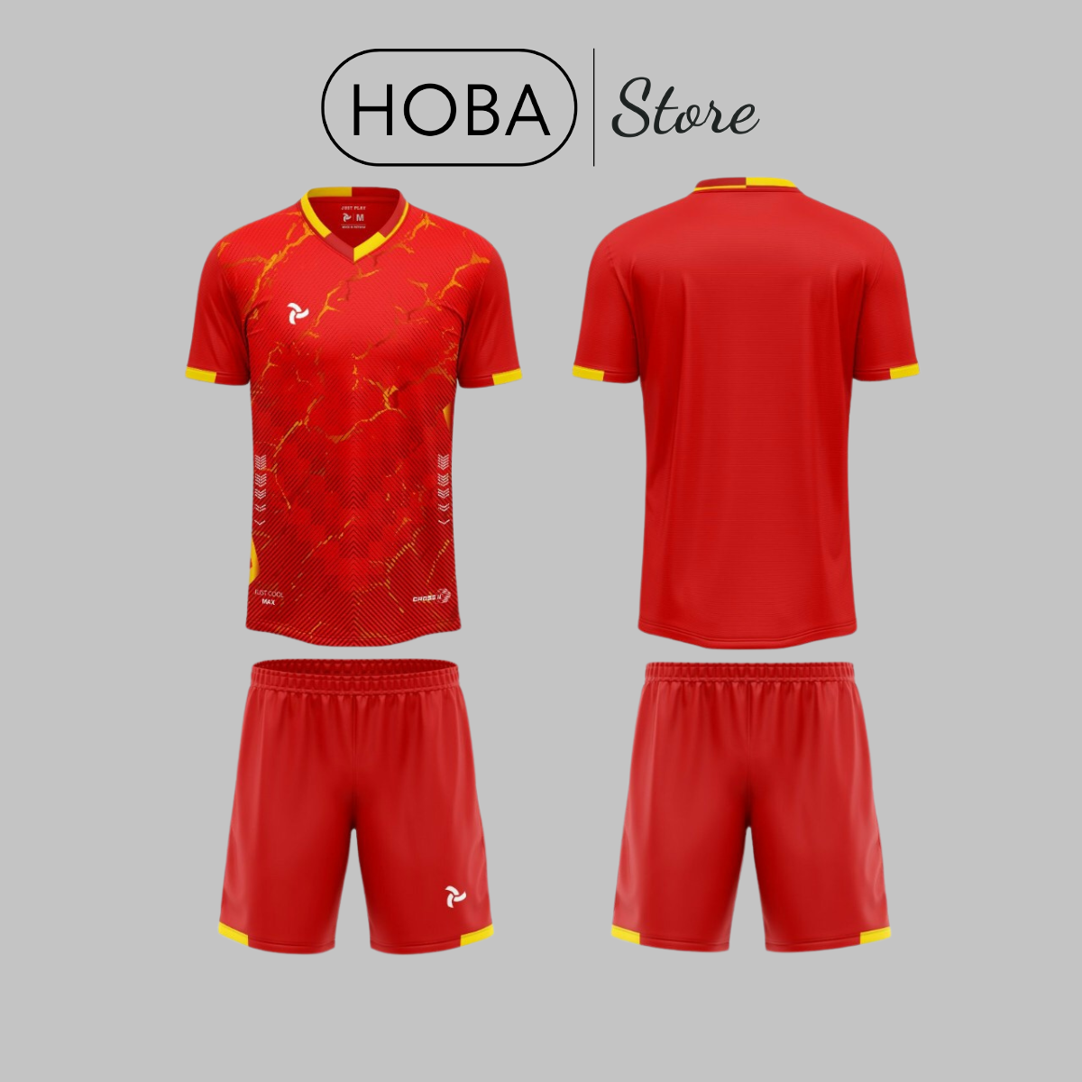 Bộ quần áo thể thao bóng đá cross ii đỏ