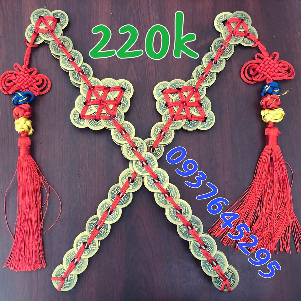 Kiếm tiền xu thất tinh phong thủy 32cm