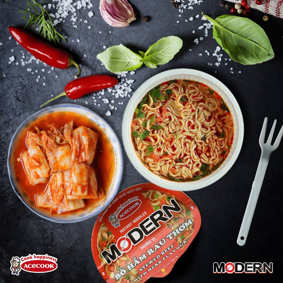 [HCM]Thùng 24 Mì Ly Modern Lẩu Thái Tôm 65G - Acecook