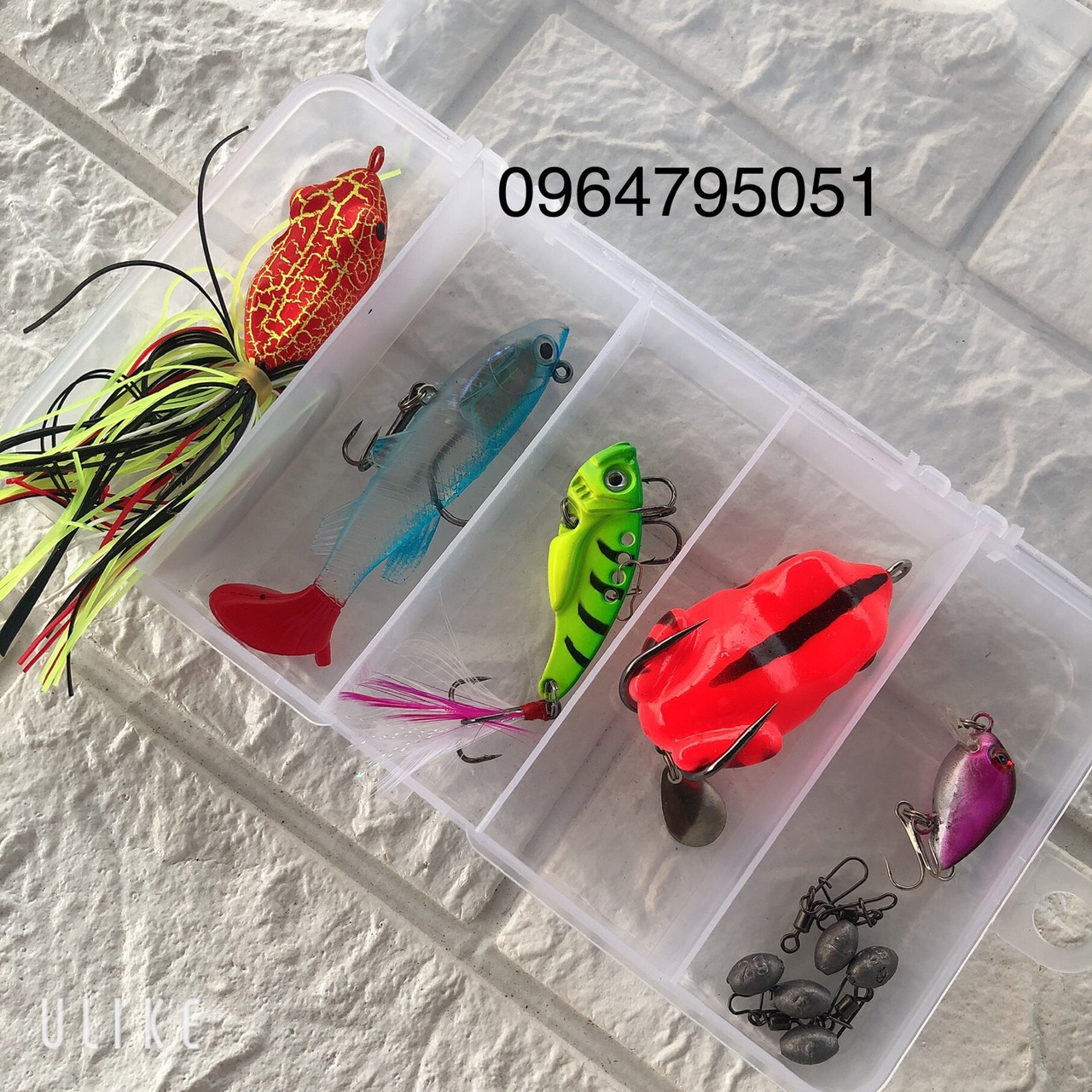 Bộ 5 con mồi câu lure - chuyên  câu các lóc .sộp .rô phi