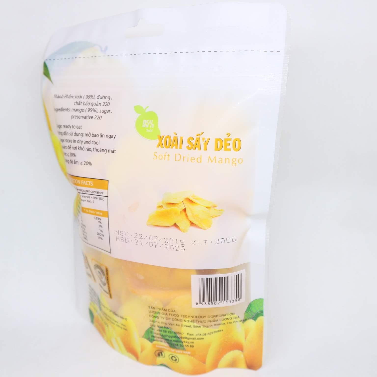 Xoài Sấy Dẻo Chua Ngọt 200 Gr