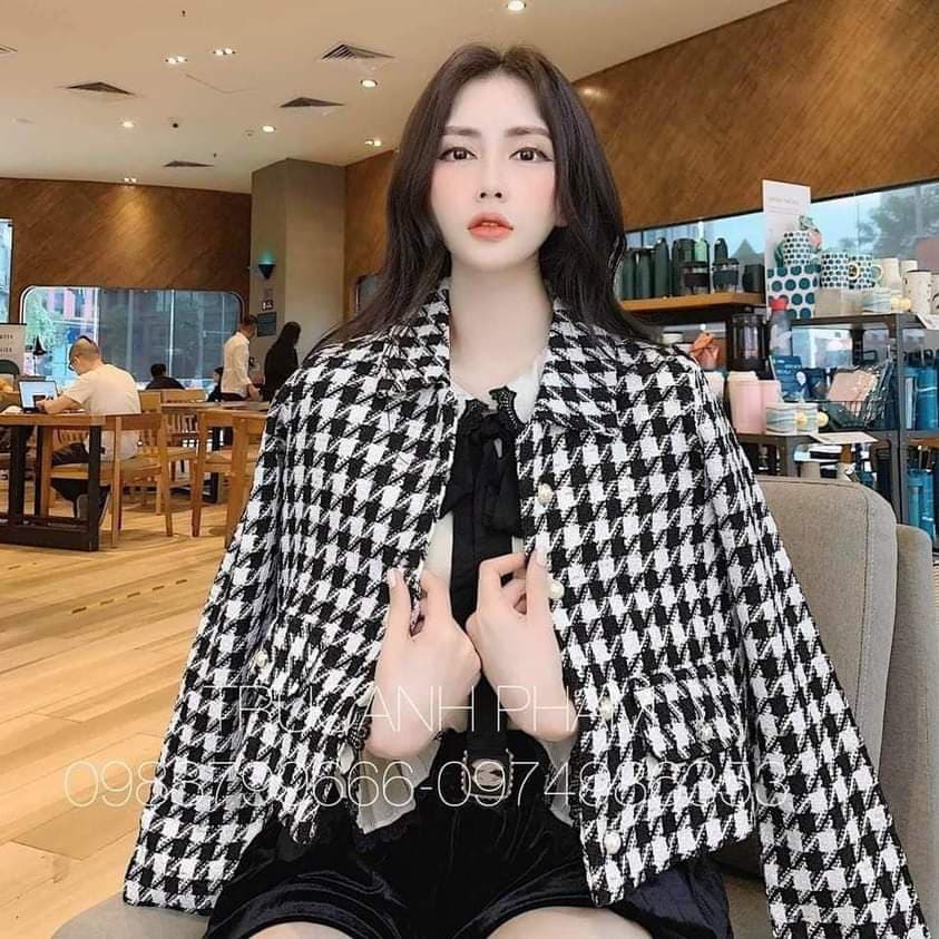 áo dạ suông 2 lop