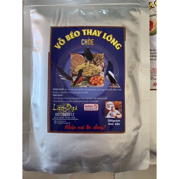 Cám Vỗ Béo Thay Lông Choè(Choè Than Choè Lửa Choè Đất)-Lão Đại
