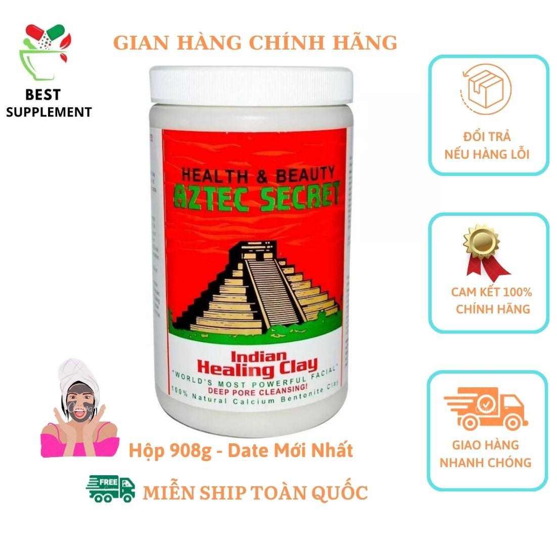 Mặt nạ đất sét, Aztec Secret, Indian Healing Clay, Deep Pore Cleansing, 2 lbs (908 g)