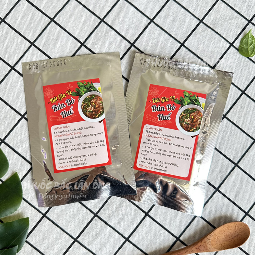 Bột gia vị nấu bún bò Huế (Nguyên liệu nấu bún bò Huế)