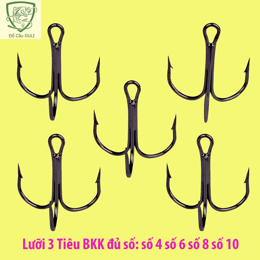 [Đủ kích thước] Combo 5 Lưỡi 3 Tiêu BKK có ngạnh Thép không rỉ gắn mồi giả, câu lure - docauduli. Kích thước chính xác của sản phẩm này là: 4 - Giảm giá kịch sàn thanh lý hàng cuối năm - siêu sale hot hot
