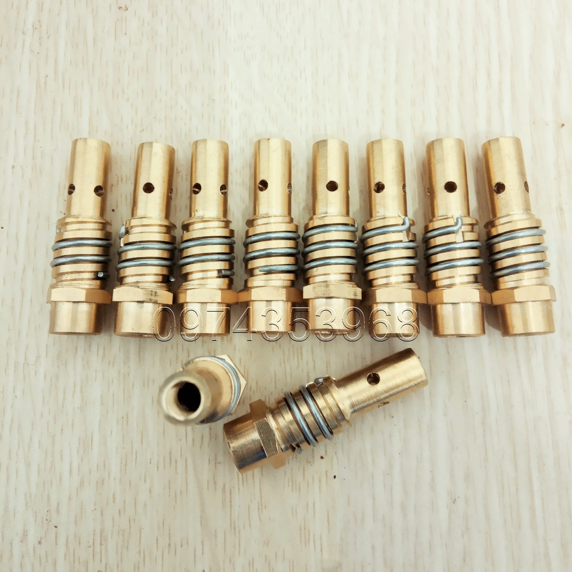 Nối bép mỏ hàn mig 15AK chất liệu đồng thau - 10 cái