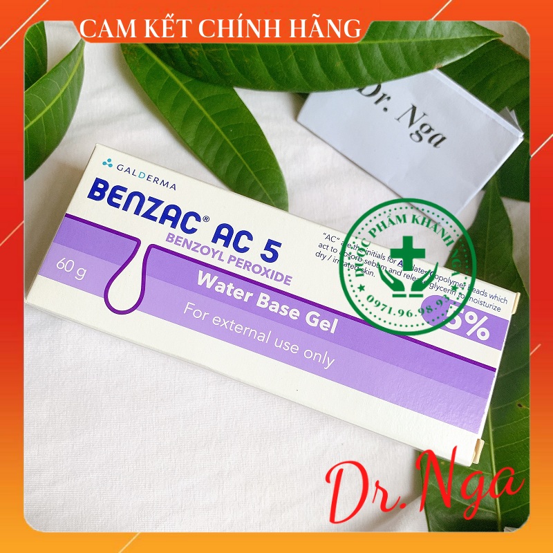 ✅  Kem chấm Mụn Benzac AC 5% / 2.5% (Benzoyl Peroxide) 15g / 60g