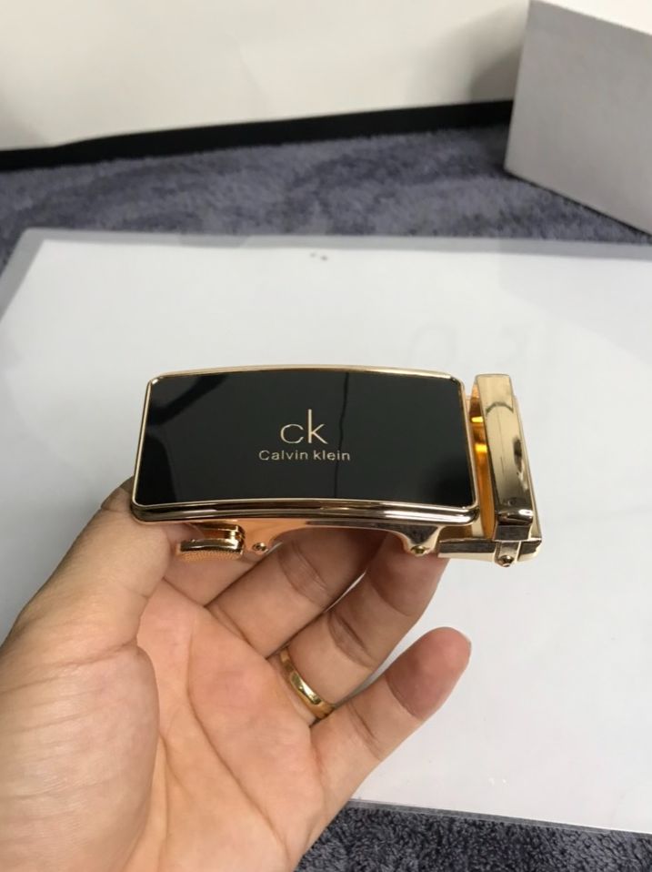 Mặt khoá thắt lưng nam không kèm dây kiểu gạt rút tự động vừa dây 3,5cm