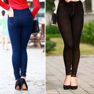 QUẦN LEGGING DÀI GIẢ JEANS