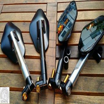 [HCM]Kính Chiếu Hậu Rizoma Elip Biker Xe MáyMoto (Nhiều Màu Bên Trái) Có Chân Quay